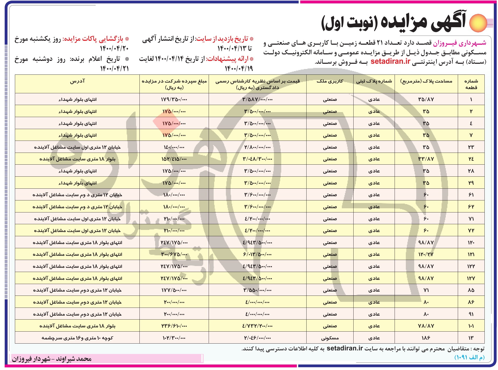 تصویر آگهی