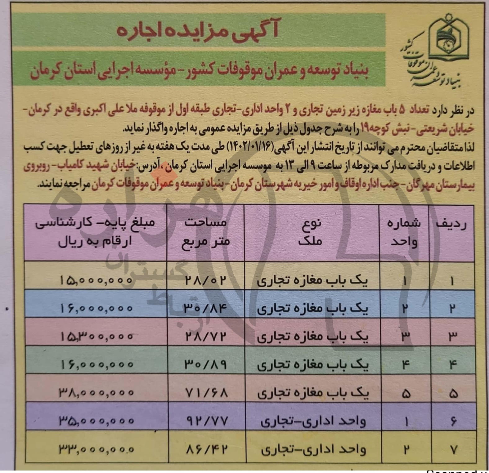 تصویر آگهی